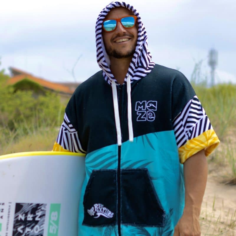 ПОНЧО MAZE BLUE TROPICAL ZIP